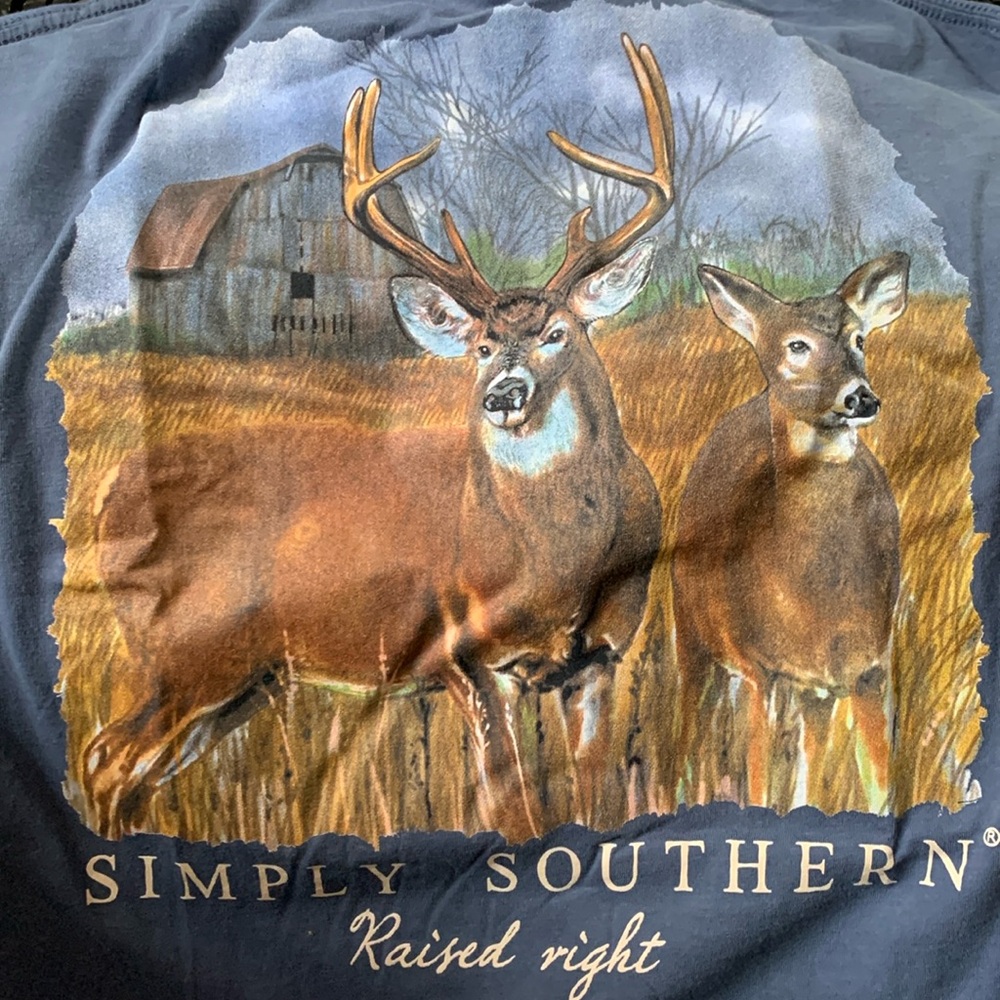 Simply Southern Long Sleeve Tee “Raised Right” Size M
